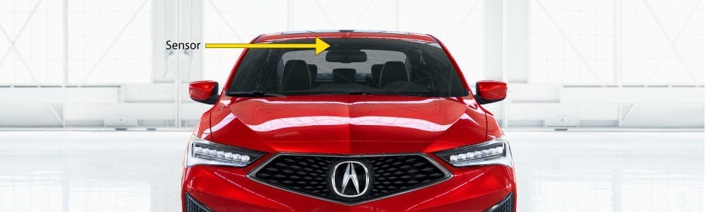 Where is the Acura Windshield Wiper Sensor?